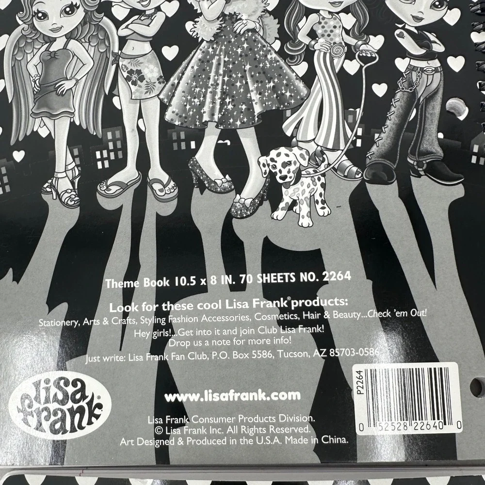 Lisa Frank Vintage Velvet Fuzzy Spiral‎ Notebooks Set of 4 Tiger Leopard Moon